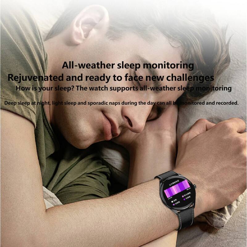 All-weather sleep monitoring  
Rejuvenated and ready to face new challenges  

How is your sleep? The watch supports all-weather sleep monitoring. Deep sleep at night, light sleep, and sporadic naps during the day can all be monitored and recorded.