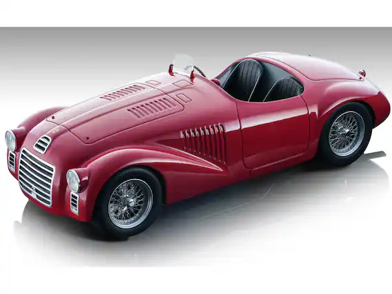 Front. Tecnomodel - Ferrari 125S Rosso Corsa Red "Press Version" (1947) "Mythos Series" Limited Edition 1/18 Model Car by Tecnomodel.