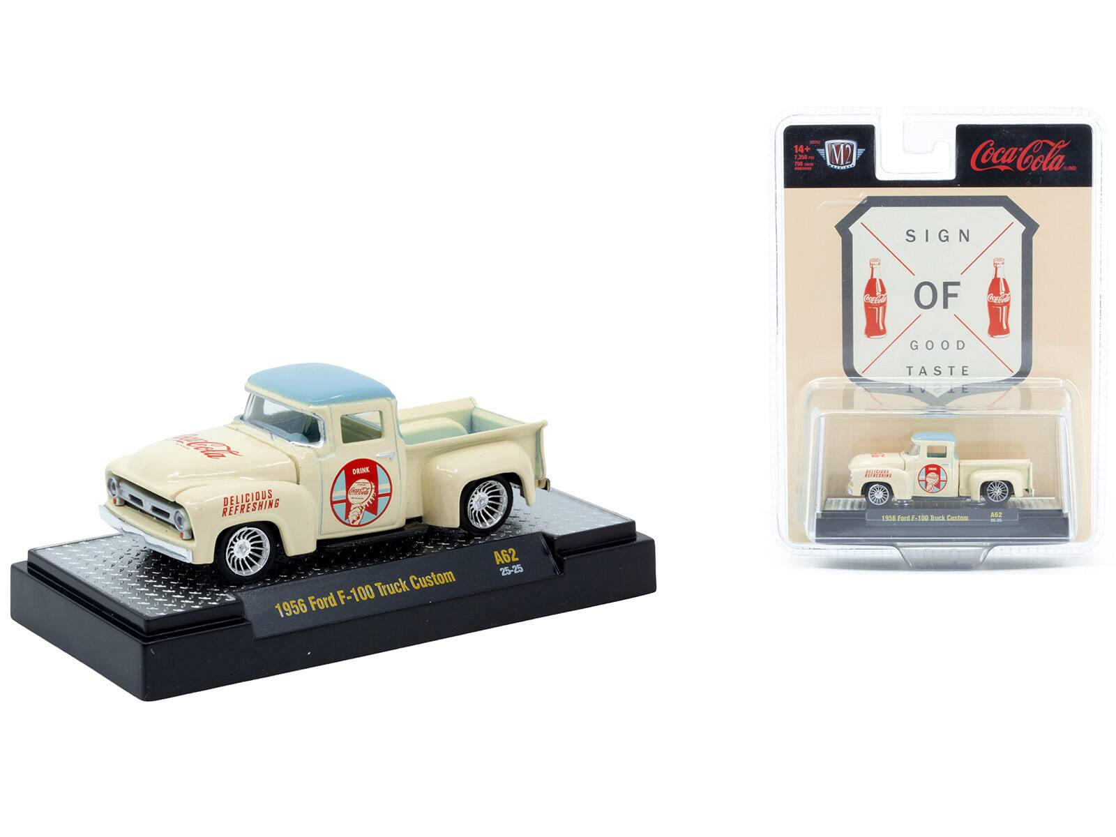 14+ - 4 - M2 Coca-Cola SIGN OF GOOD TASTE LVCAE Hlrda DELICIOUS REFRESHING DROI

1356 Fant 1-100 Soock Castam SAA - Truck Custom Ford F-100 1956 A62 25-25