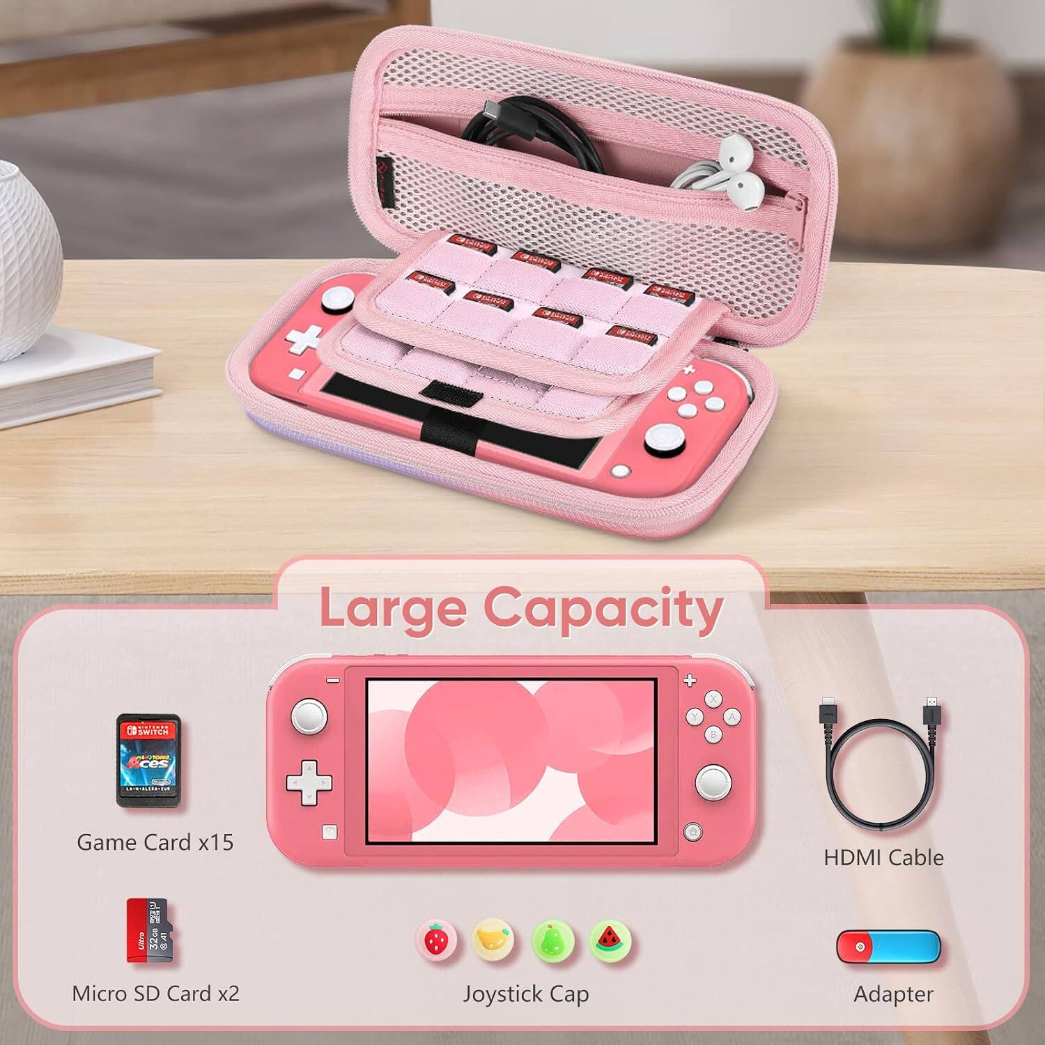 - WISH
- SHIPS
- DOME
- Large Capacity
- CHITING SWITCH STOMO CES Game Card x15 Ultra 32GB Micro SD Card x2
- Joystick Cap
- HDMI Cable Adapter