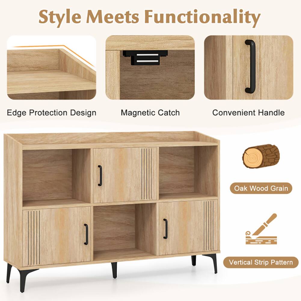 Style Meets Functionality

- Edge Protection Design
- Magnetic Catch
- Convenient Handle
- Oak Wood Grain
- Vertical Strip Pattern
