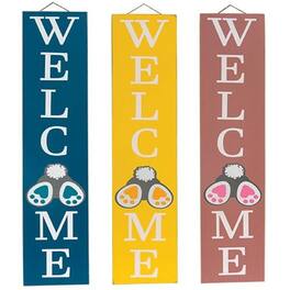 BreeBe - *Bunny Bum Welcome Sign 3 Asstd - Multi