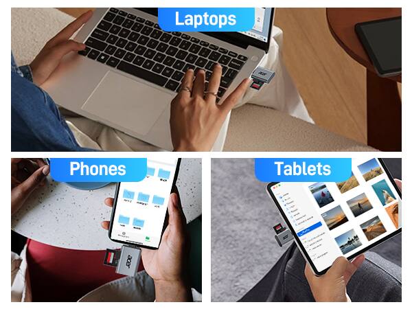 Laptops  
Phones  
Tablets