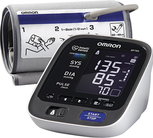 Best Buy: Omron 10 Series Upper Arm Blood Pressure Monitor Black/White BP785