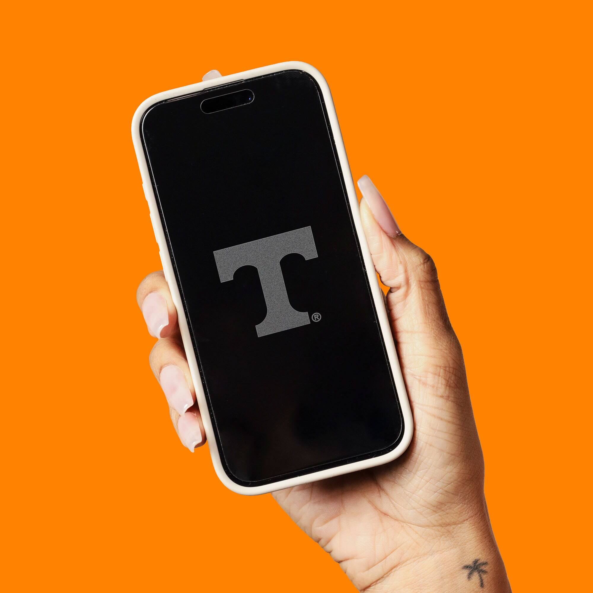 Alt View 3. Screen Skinz - Tennessee Volunteers Clear iPhone Screen Protector - 17 Pro Max - Multicolor.