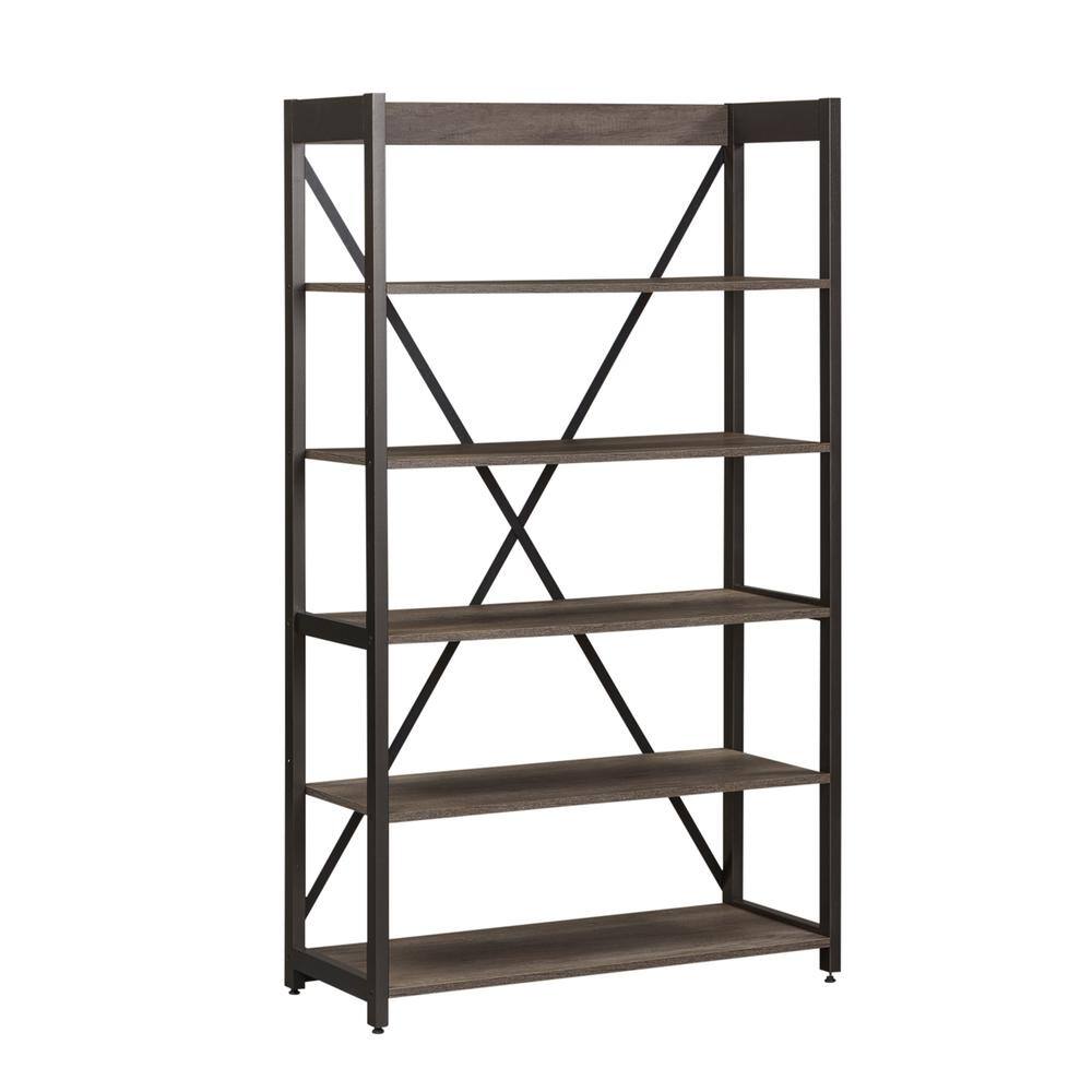 Alt View 1. Liberty Furniture Industries - Tanners Creek Bookcase in Graystone - Gray.