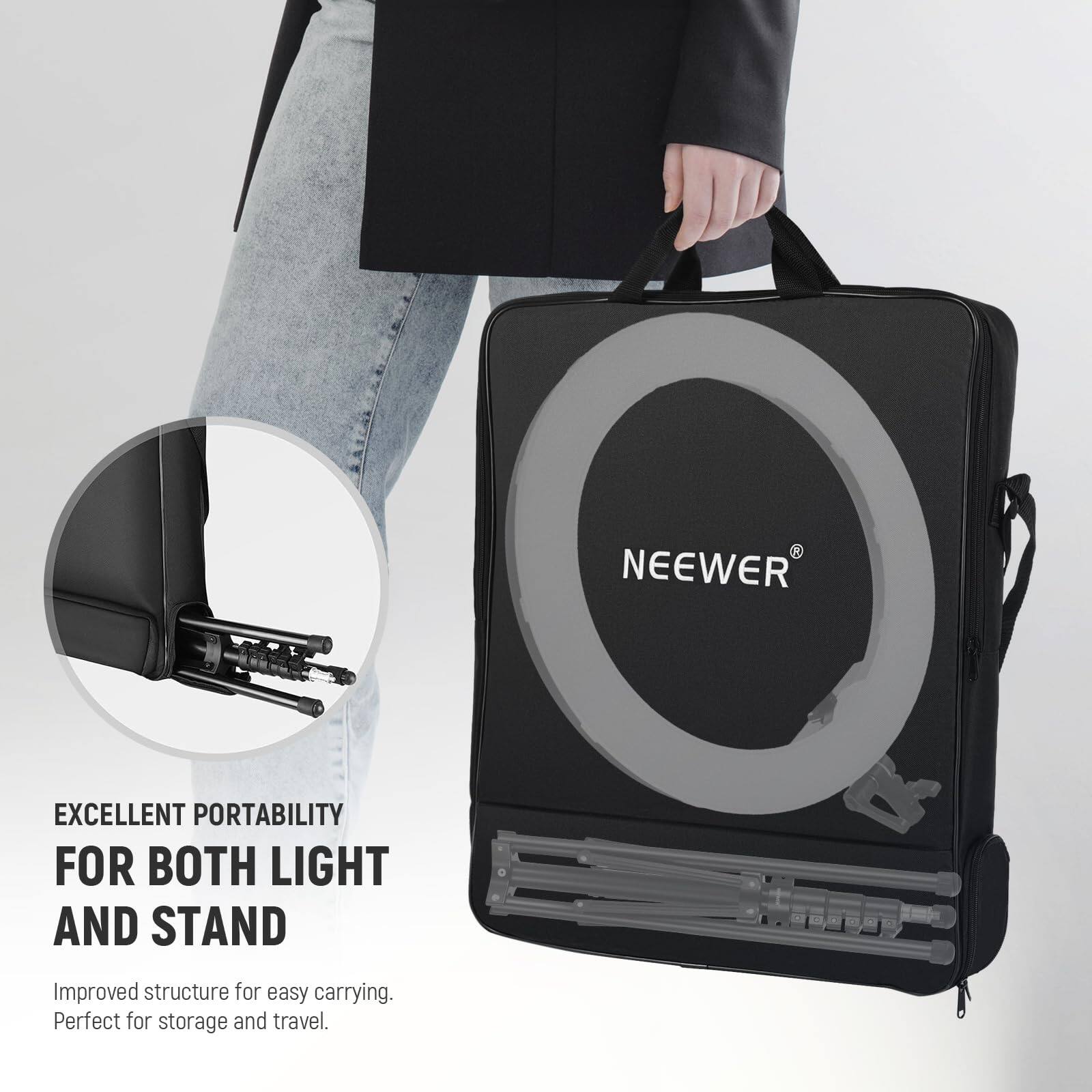 EXCELLENT PORTABILITY FOR BOTH LIGHT AND STAND

Improved structure for easy carrying. Perfect for storage and travel.