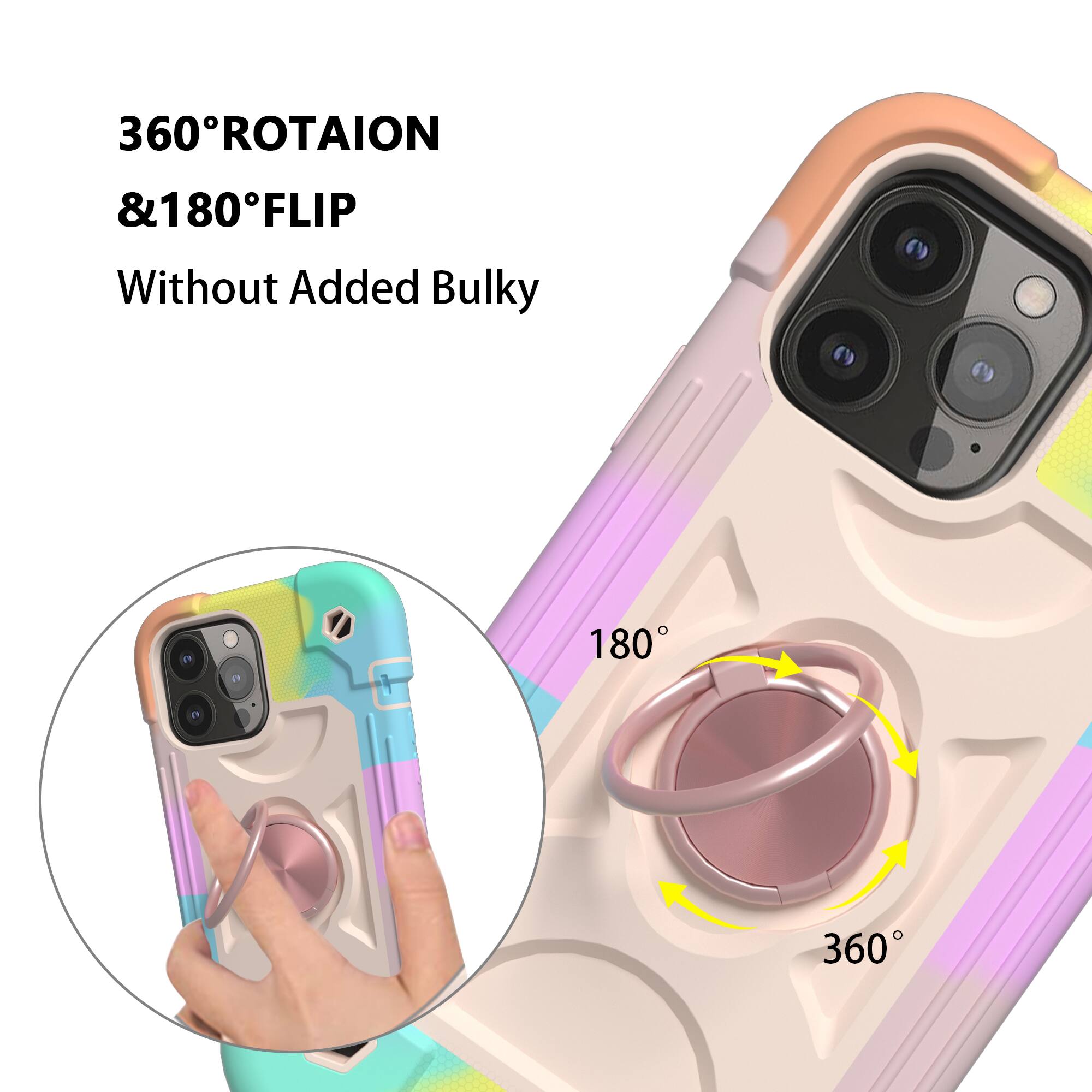 360° ROTATION & 180° FLIP  
Without Added Bulky