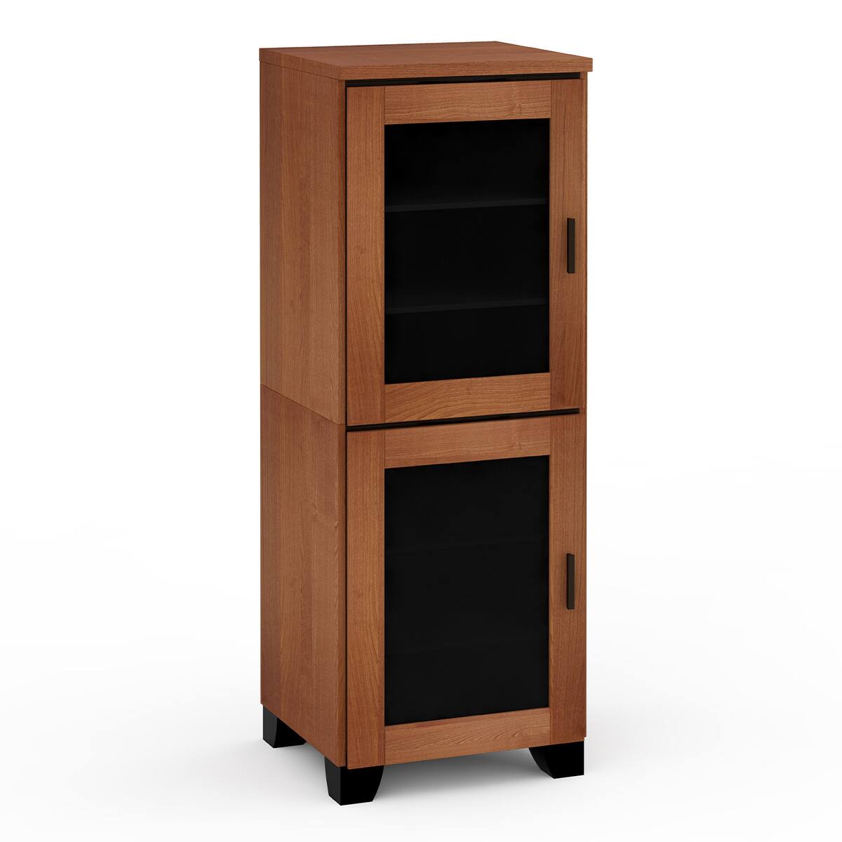 Front. Salamander Designs - Salamander Designs Chameleon Collection Elba 617 Single AV Cabinet - American Cherry.