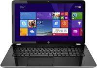 Front Standard. HP - Pavilion 17.3" Laptop - 4GB Memory - 750GB Hard Drive - Anodized Silver.