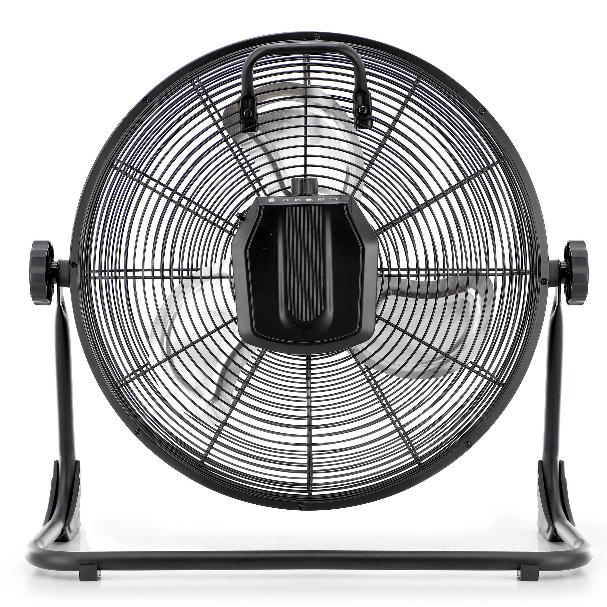Alt View 2. VieAir - Vie Air 16 Inch Rechargeable Indoor/Outdoor Floor Fan (IPX4 Rated) - Black.