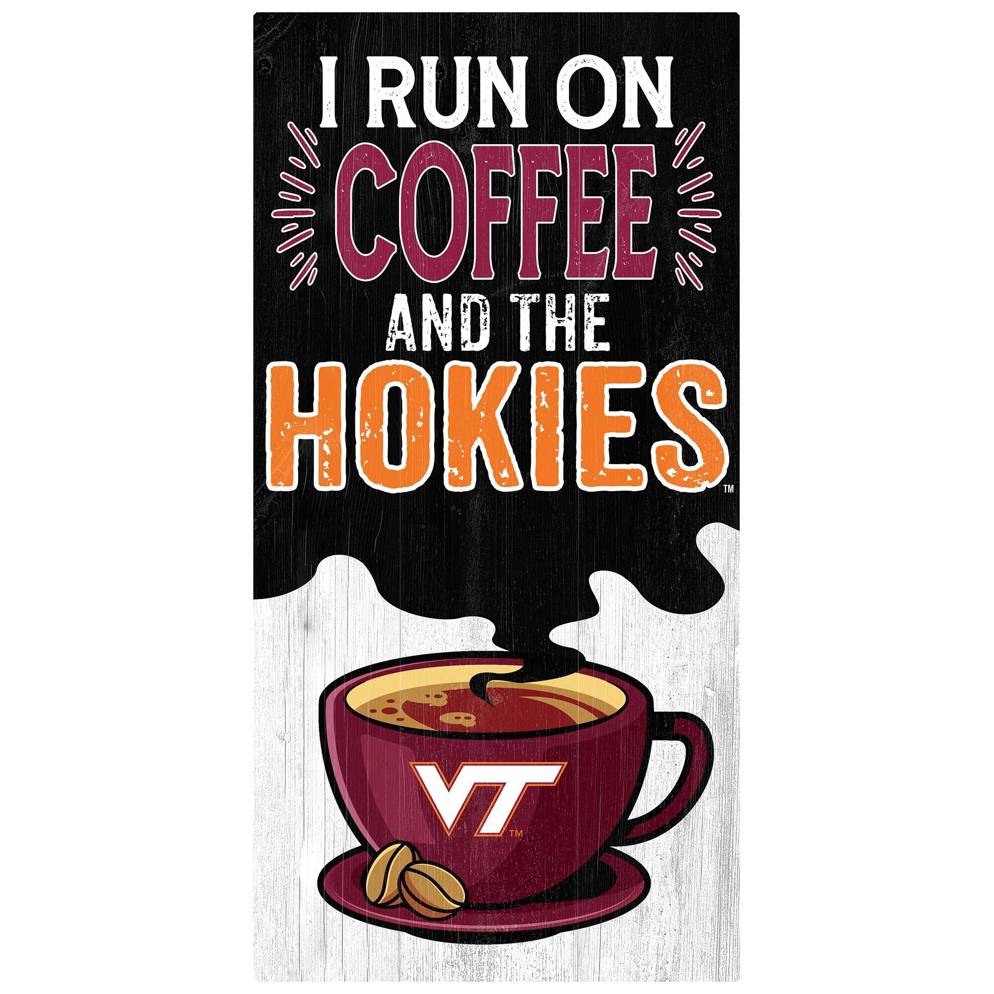 Virginia Tech Hokies 6" x 12" Coffee Wall Art
