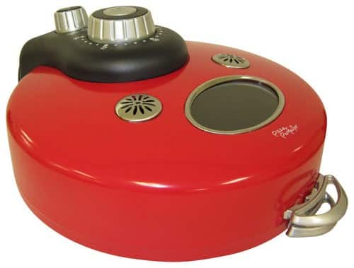 Front Standard. Pizza Perfector - The Original Theo and Co. Countertop Pizza Oven - Red.