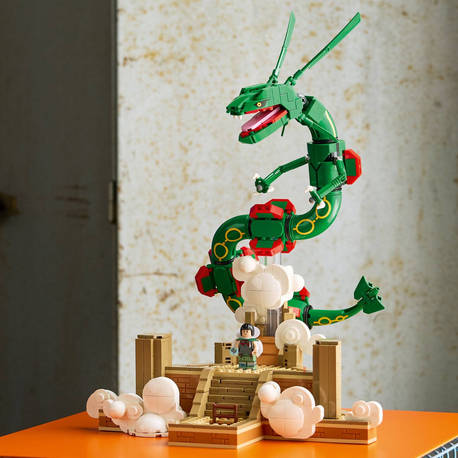 Alt View 13. LEGO - Pokémon Rayquaza Decor Building Set 72168.