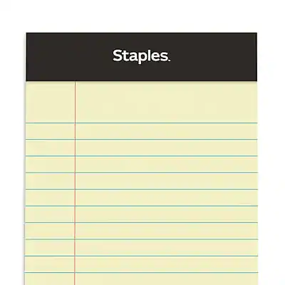 Staples Colornote Pad Staples Mini Legal Notepad, 3.5
