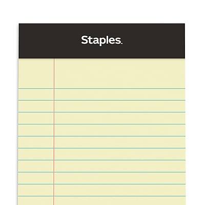 Alt View 5. Staples - Staples® Mini Legal Notepad, 3.5" x 5.2", Narrow Ruled, Canary, 50 Sheets/Pad, 3/Pack (36312) - Canary.