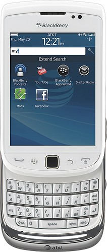  BlackBerry - Torch 9810 4G Mobile Phone - White (AT&amp;T)
