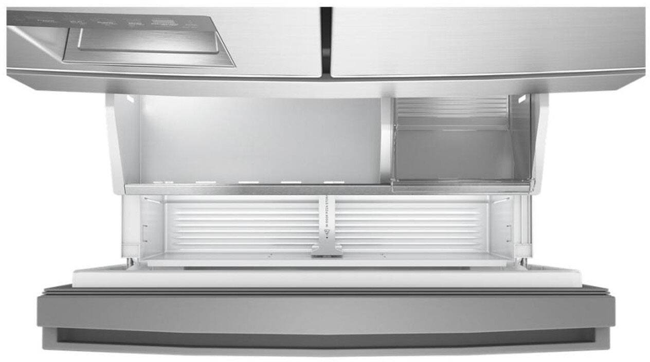 Alt View 8. Whirlpool - 22 Cu. Ft. Counter Depth 4-Door French Door Refrigerator - Fingerprint-Resistant Stainless Finish.