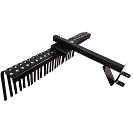 Field Tuff - FTF-48SHLR 48 Inch Wide Sleeve Hitch Landscape Rake for Lawn Tractor - Black