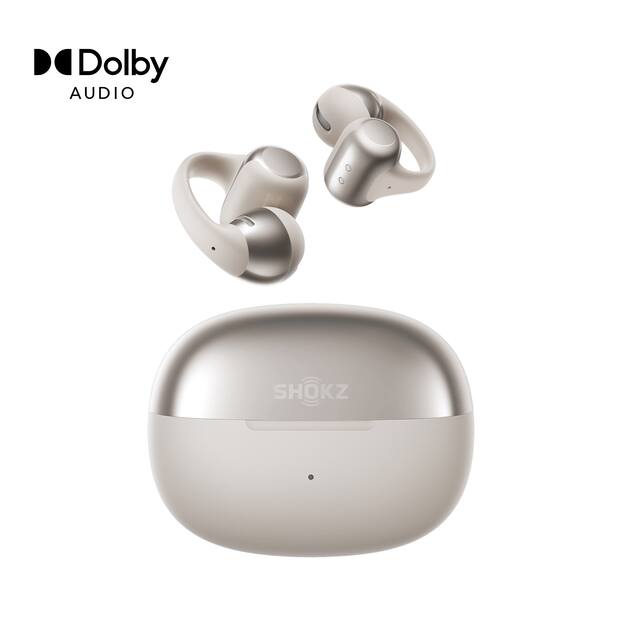 Shokz - OpenDots ONE Open-Ear Clip-On True Wireless Bluetooth Earbuds - Gray