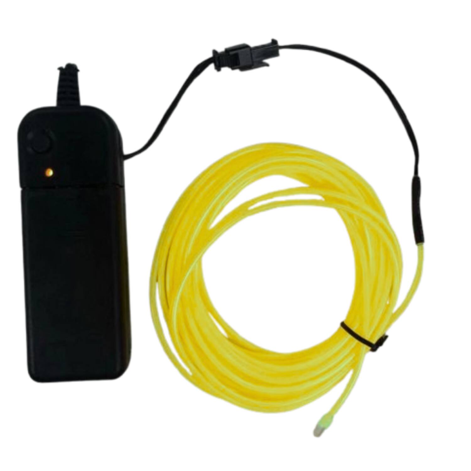Home Collection - 9.84Ft Battery Powered Neon LED EL Wire String Light - Yellow