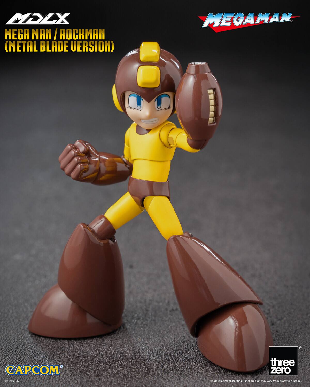 MELX MEGA MAN / ROCKMAN (METAL BLADE VERSION)  
MEGAMAN - CAPCOM  
three zero  
*in development, not final. Final product may vary from prototype images