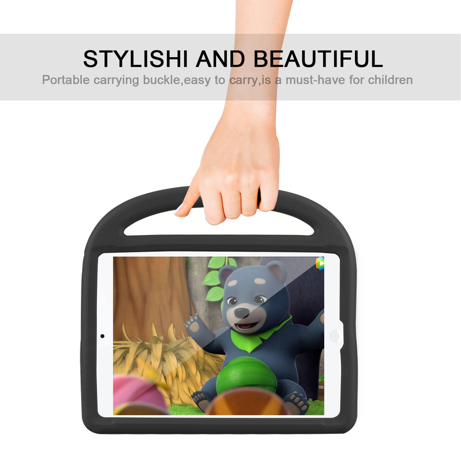 STYLISH AND BEAUTIFUL  
Portable carrying buckle, easy to carry, is a must-have for children