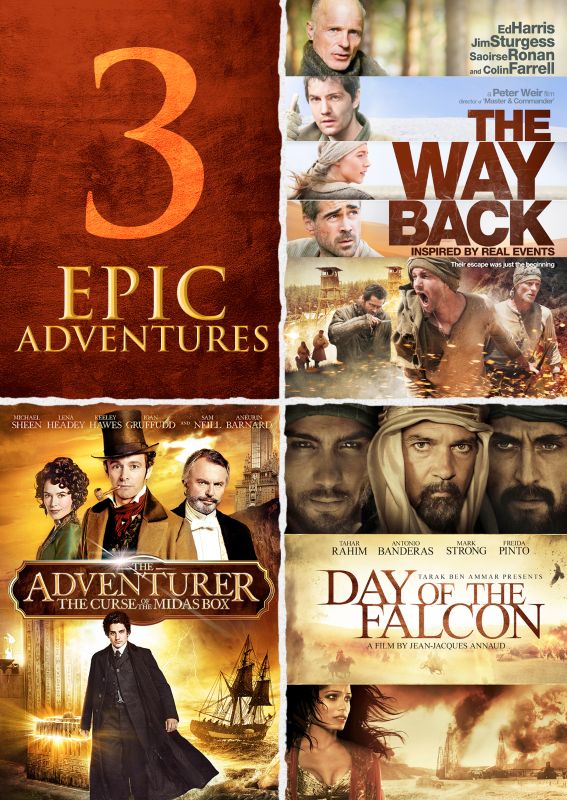 

3 Epic Adventures: The Way Back/The Adventurer/Day of the Falcon [DVD]
