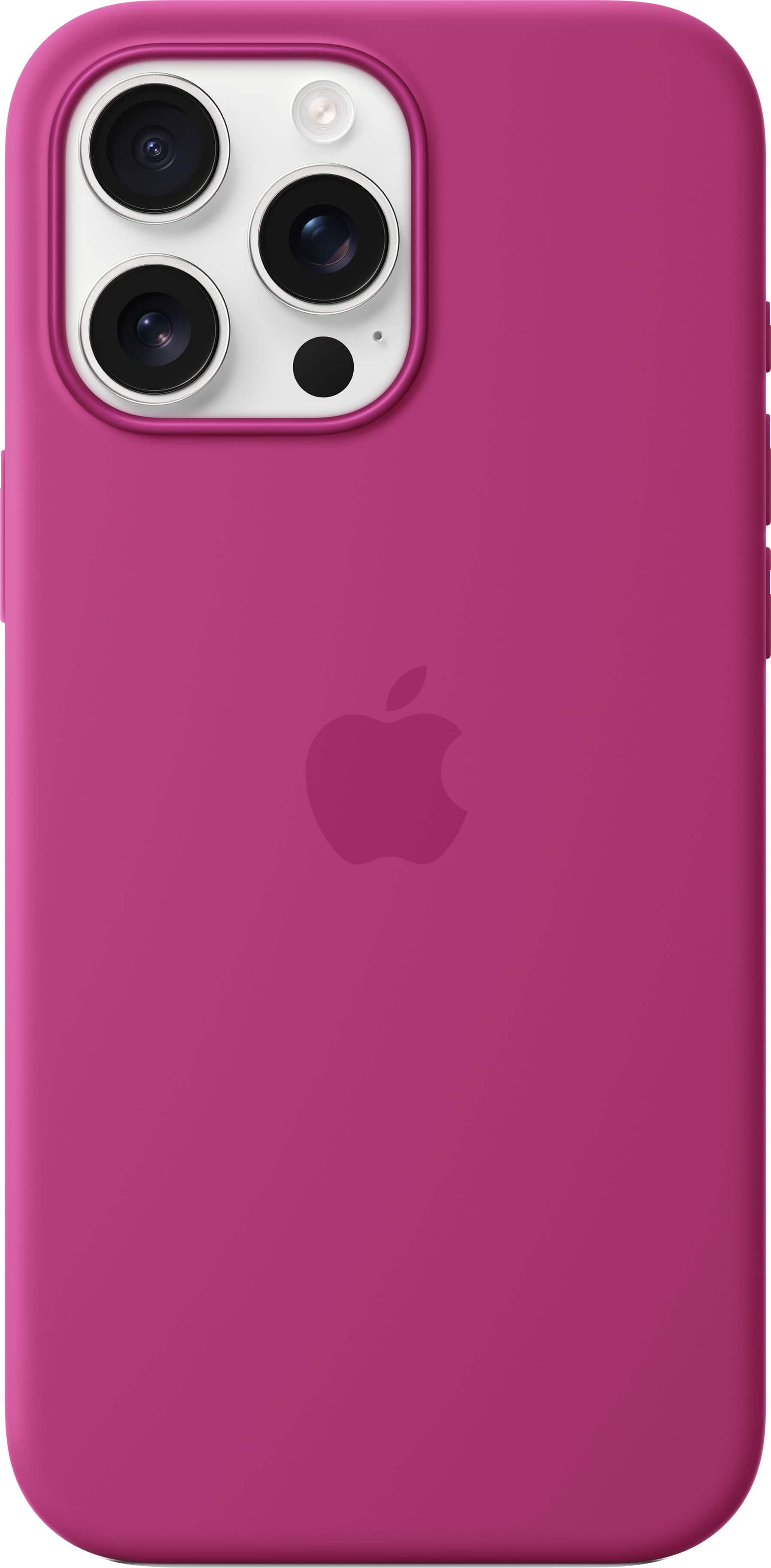 Alt View 12. Apple - iPhone 16 Pro Max Silicone Case with MagSafe - Fuchsia.
