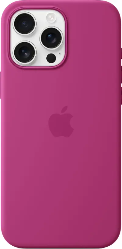 Apple iPhone 16 Pro Max Silicone Case with MagSafe Fuchsia