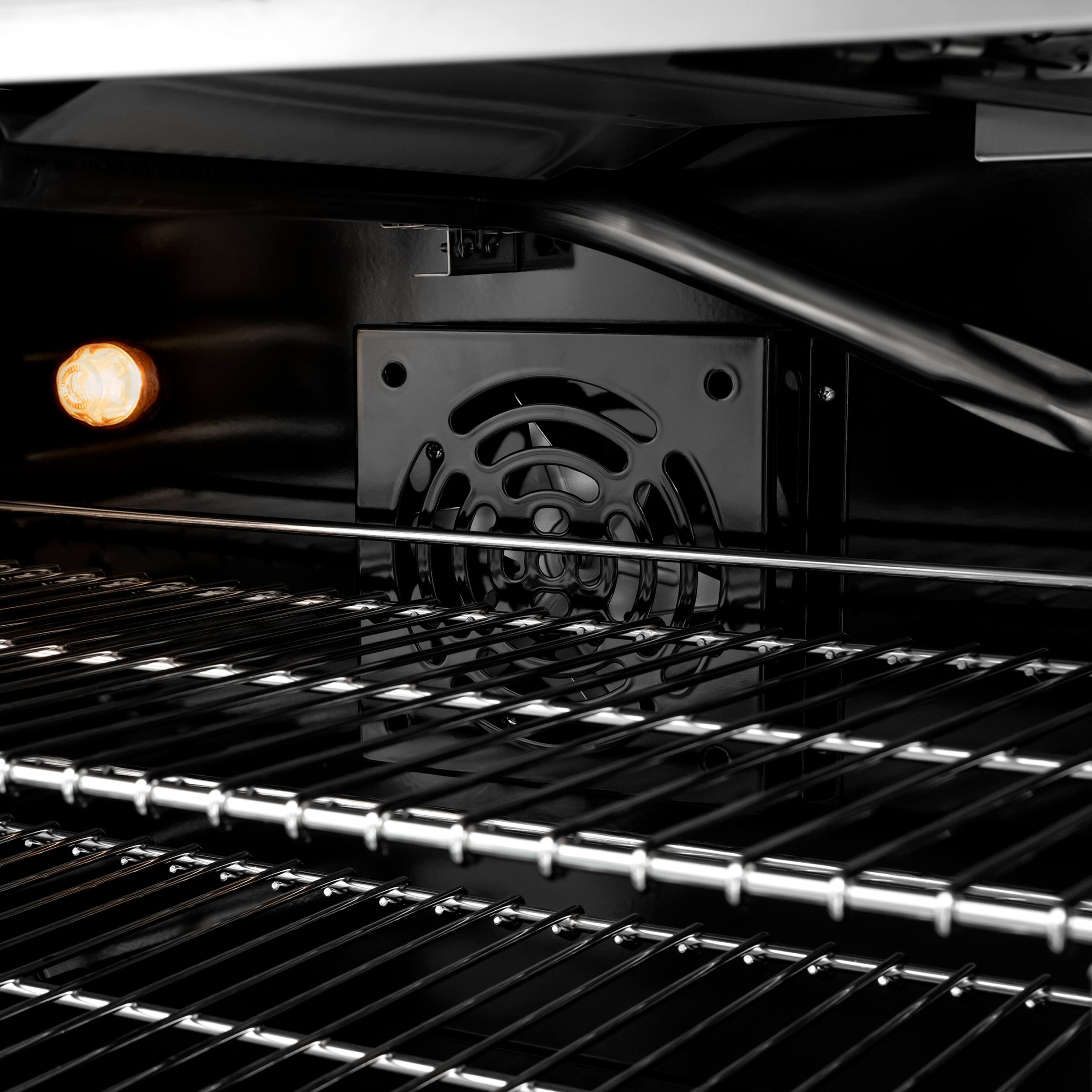 Alt View 12. ZLINE - ZLINE Autograph 48 in. 6.7 Cu. Ft. Freestanding Paramount DuoPro Gas Range in Stainless Steel with Gold Helix Handles - Stainless Steel.