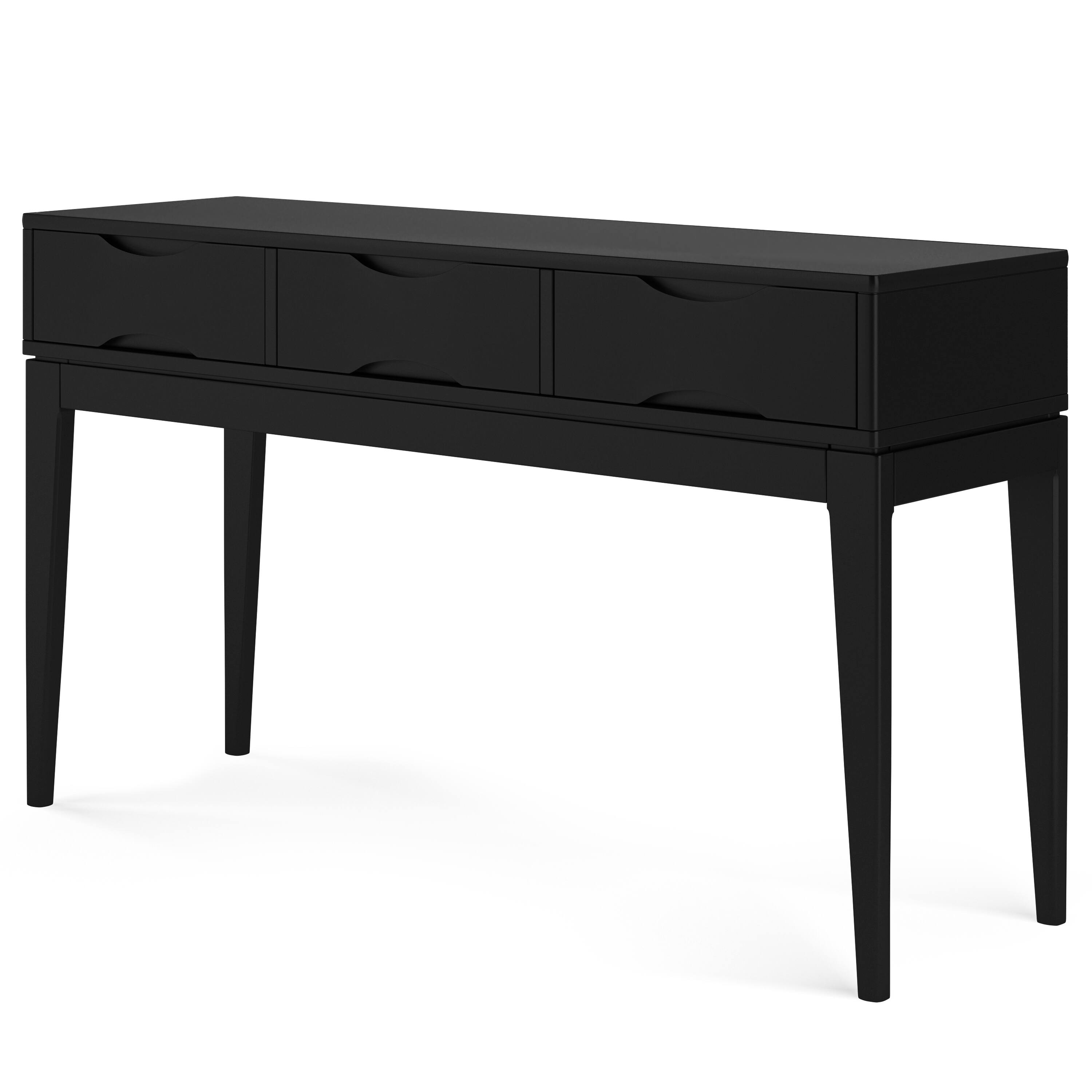 Angle. Simpli Home - Harper Console Sofa Table - Black.