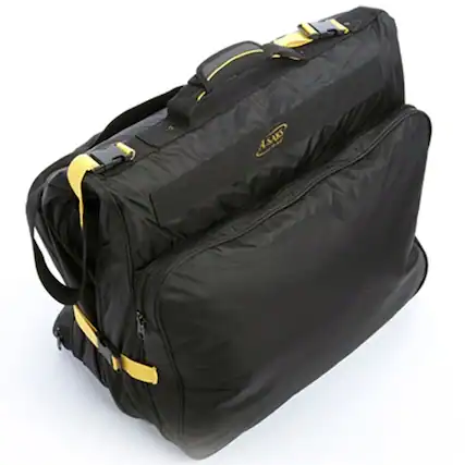 Front. A.Saks - A.Saks Expandable Garment Bag - Black.