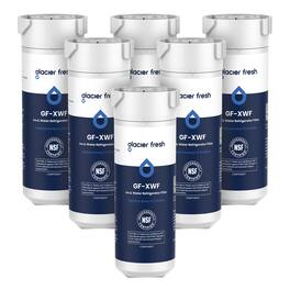 GLACIER FRESH - XWF Replacement for GE XWF Refrigerator Water Filter, 6 Pack (Not XWFE)