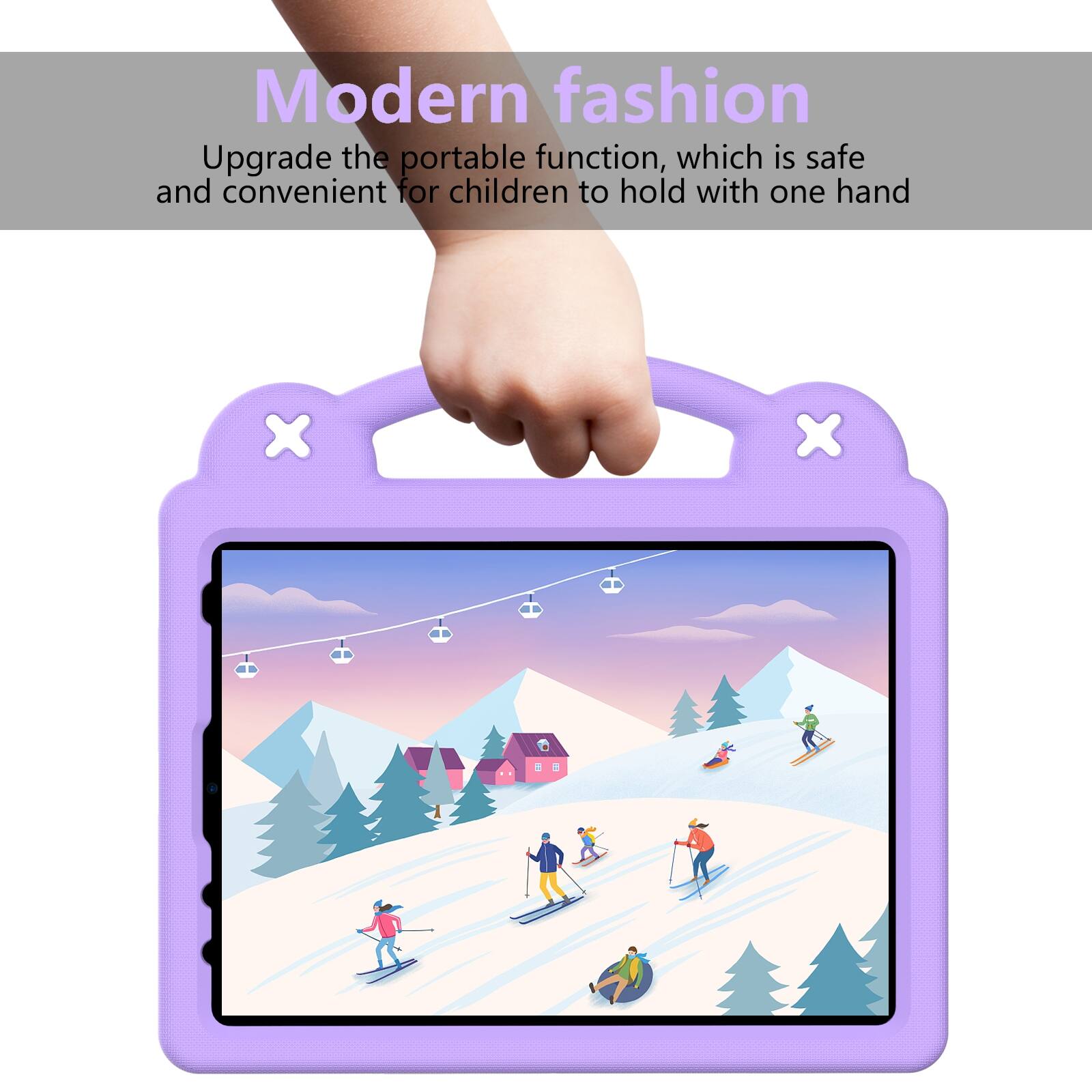 Modern fashion  
Upgrade the portable function, which is safe and convenient for children to hold with one hand