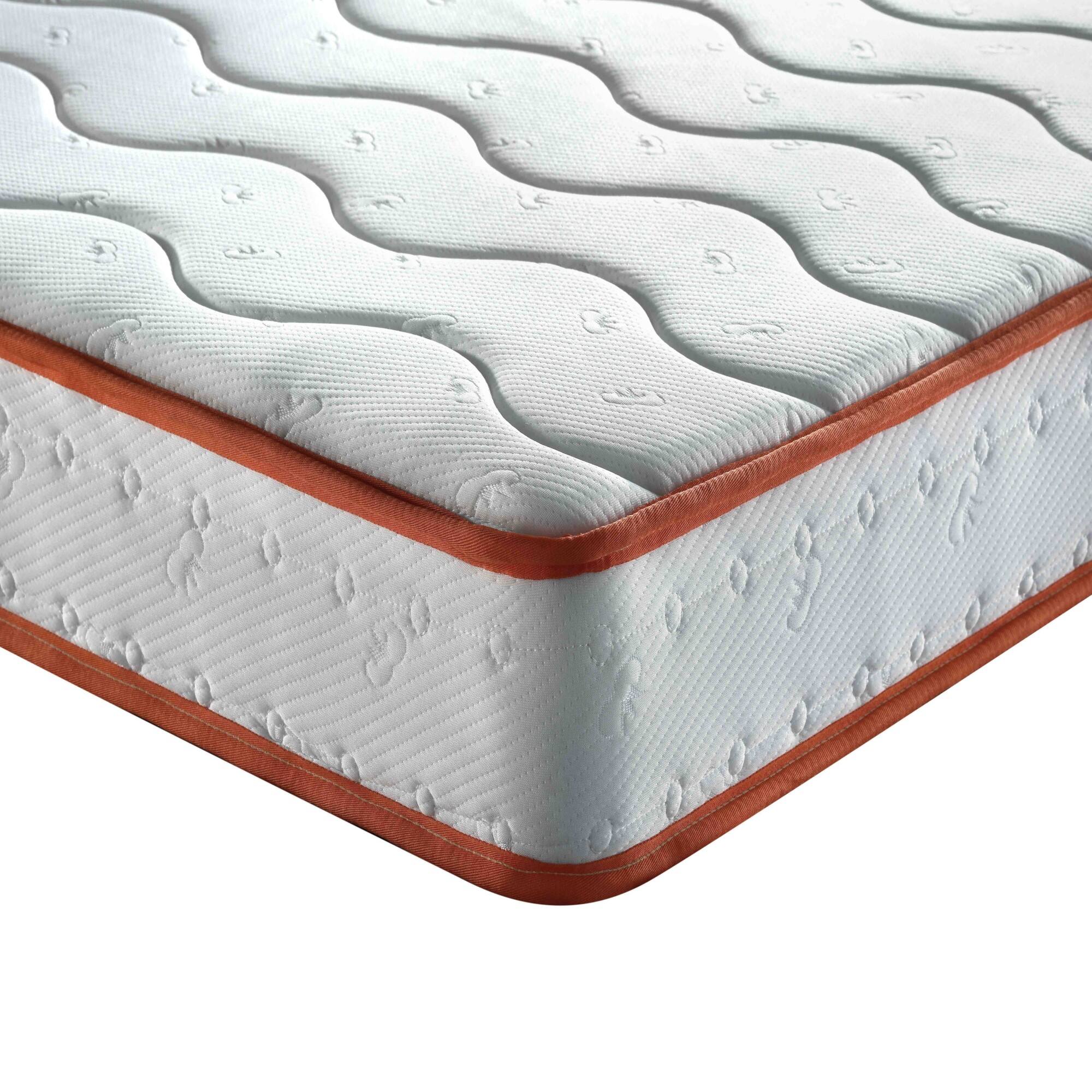 Alt View 4. Ecooso - 6 Inch Twin Medium Soft Hybrid Innerspring Mattress, Bed in a Box, CertiPUR-US - Creamy White.