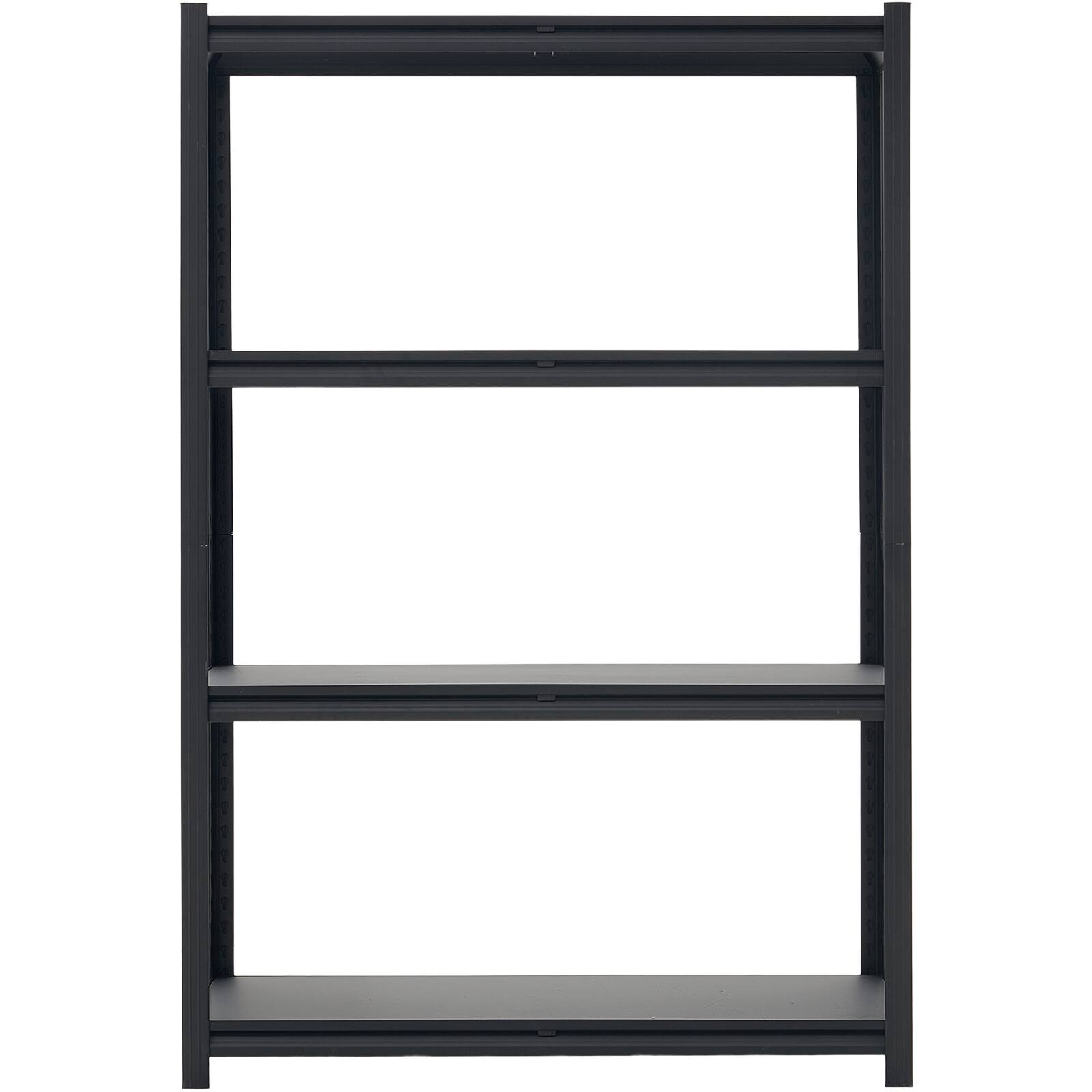 Alt View 5. VEVOR - Storage Shelves, 4-Tier Adjustable, 2400 lbs Capacity, Heavy Duty Garage Storage Shelving Unit, Metal Utility Rack Shelf - Black.
