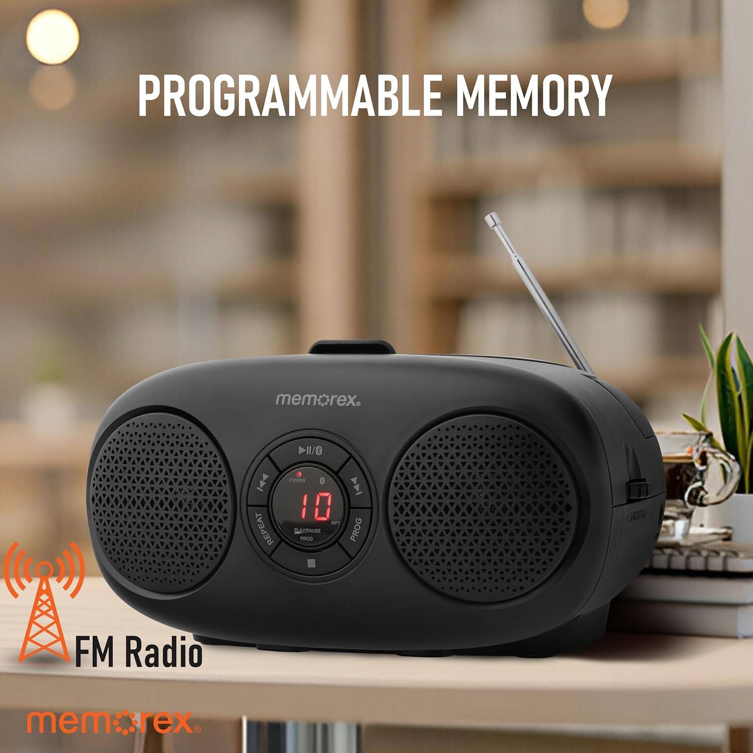 PROGRAMMABLE MEMORY memerex. 11/0 3 I REPEAT EAT REP PLSEn 0 10  A POS I PROG FM Radio mem:c.rex.