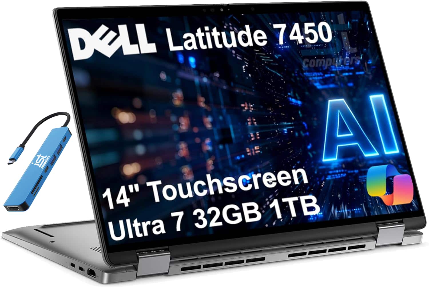 DELL Latitude 7450  
Computers  
AI  
14" Touchscreen  
Ultra 7 32GB 1TB
