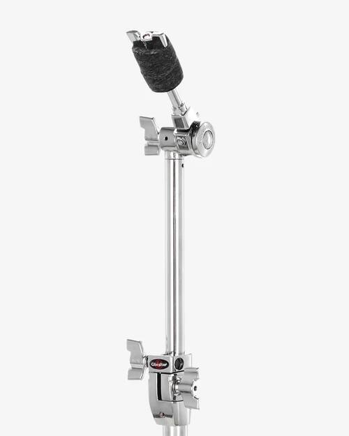 Angle. Gibraltar Hardware - 6000 Series Heavy Double Braced Straight Cymbal Stand, with Three Tier Stand Hinged Height Adjustment.