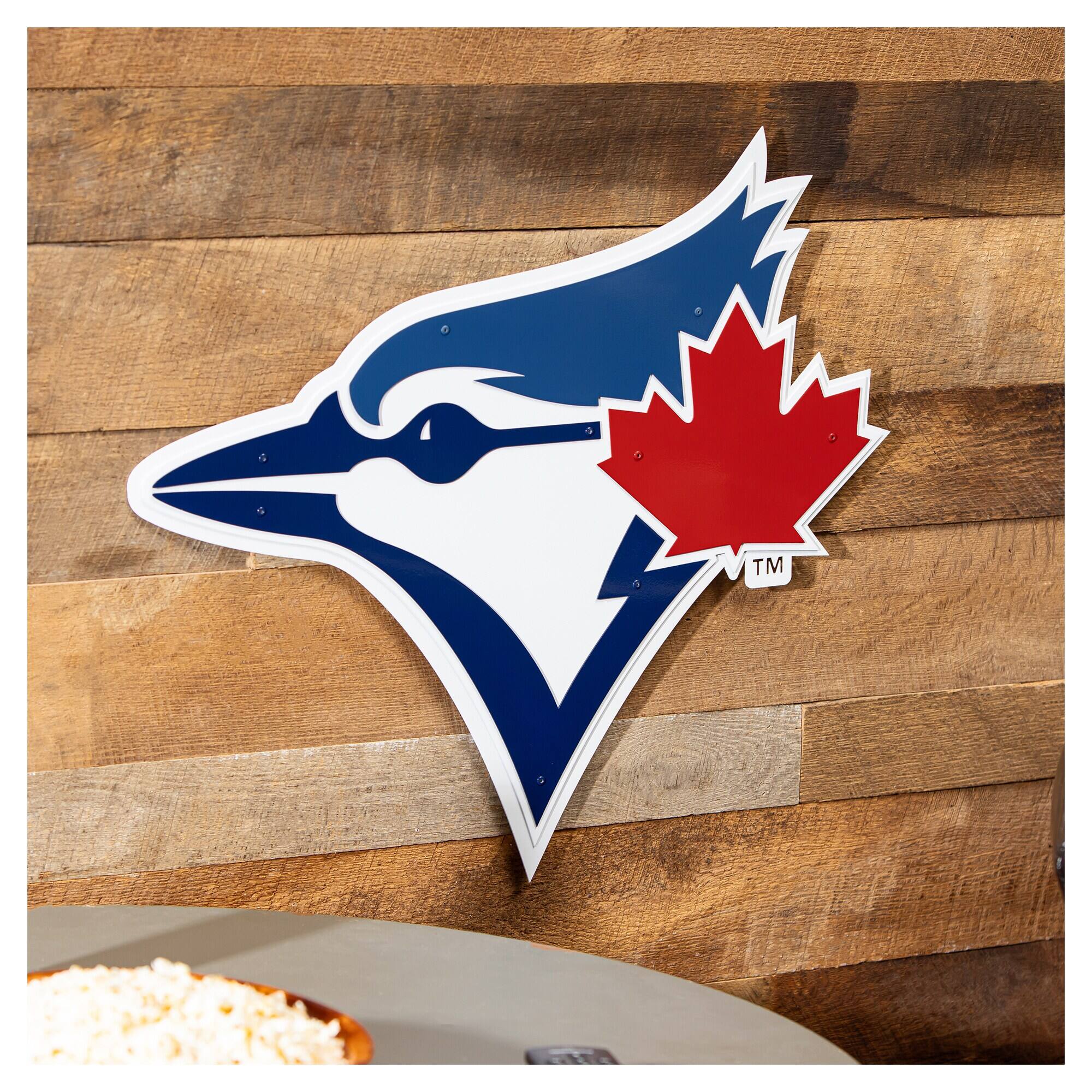 Alt View 1. Evergreen Enterprises - Toronto Blue Jays 23" Layered Metal Wall Art Sign - Multicolor.