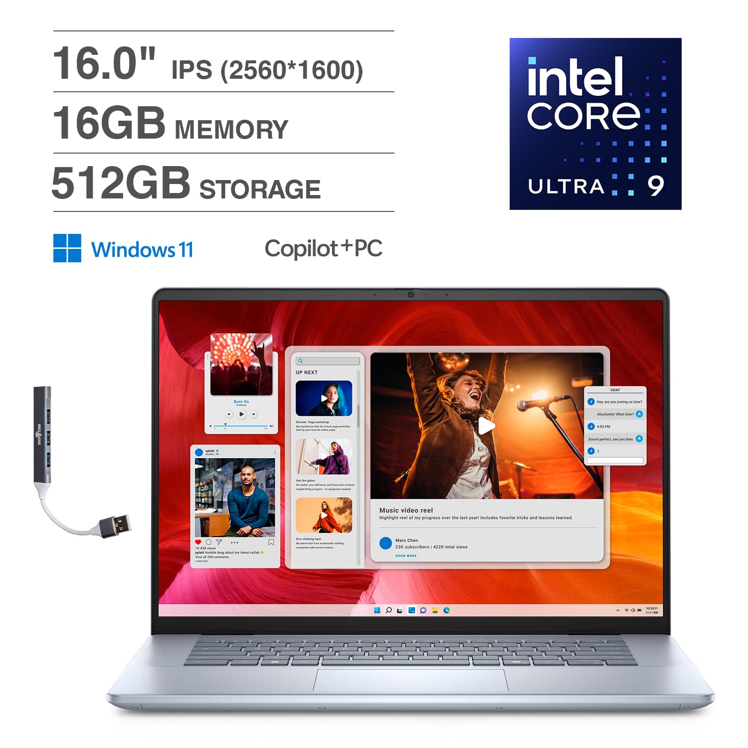 16.0" IPS (2560*1600)  
16GB MEMORY  
512GB STORAGE  
Intel Core Ultra 9  
Windows 11  
Copilot + PC  

Music video reel  
Highlights of my progress over the last year including favorite tricks and lessons learned.  
- Mar Ch  
- 1.4K views  
- 142K total views