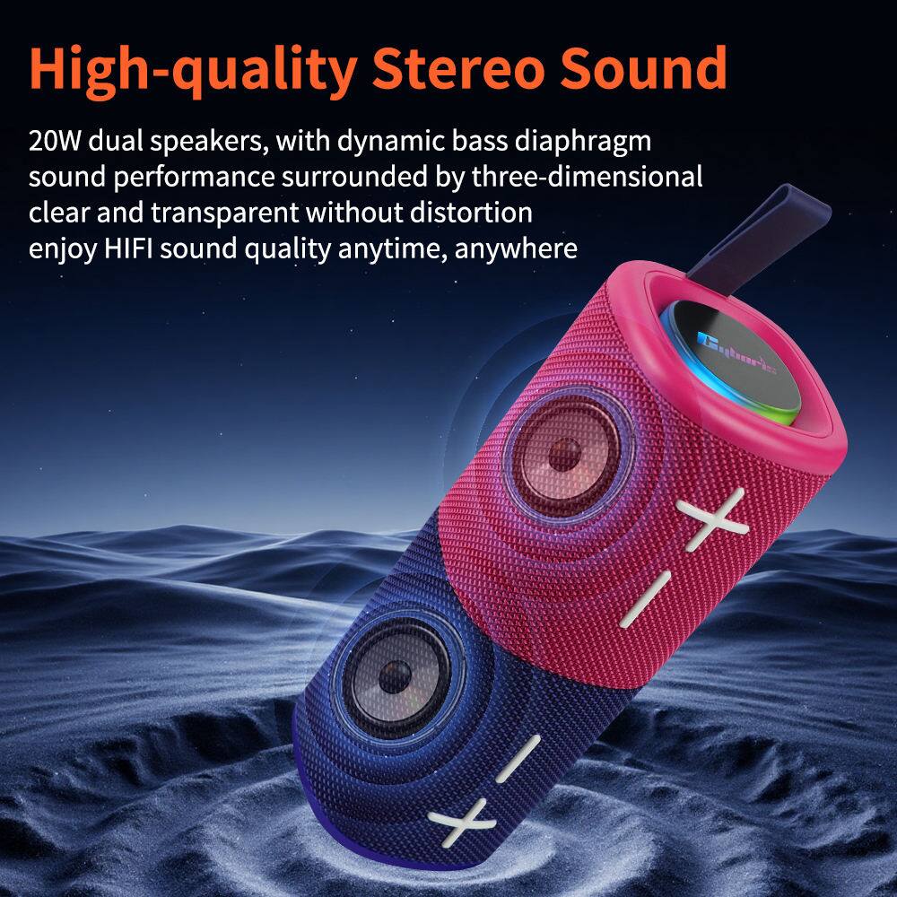 High-quality Stereo Sound

20W dual speakers, with dynamic bass diaphragm sound performance surrounded by three-dimensional clear and transparent without distortion enjoy HIFI sound quality anytime, anywhere