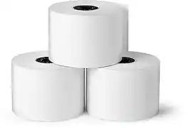 Staples - Bond Paper Rolls, 1-Ply, 2 1/4" x 200', 5 Rolls/Pack - White