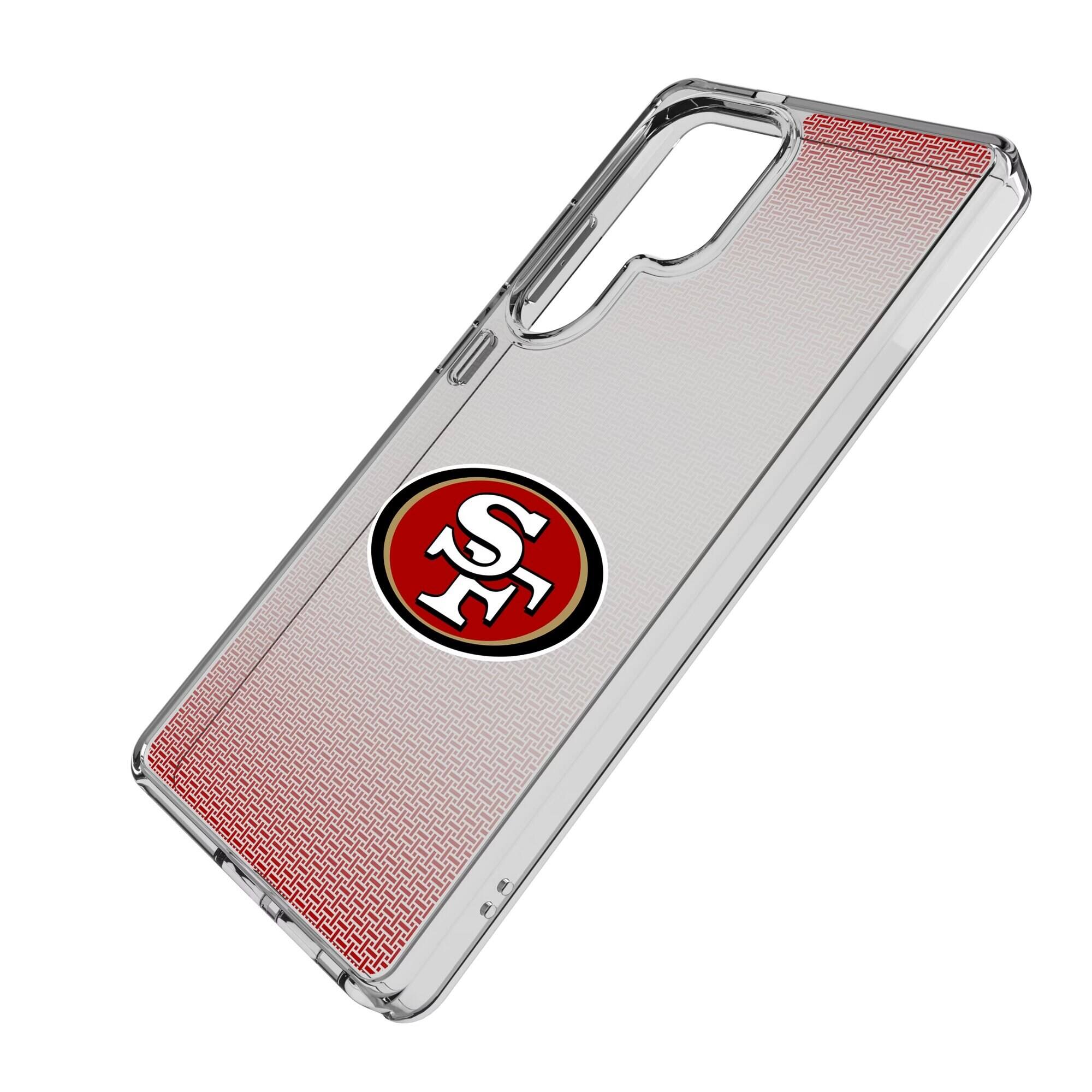 keyscaper-nfl-san-francisco-49ers-linen-logo-galaxy-clear-case-s24-plus