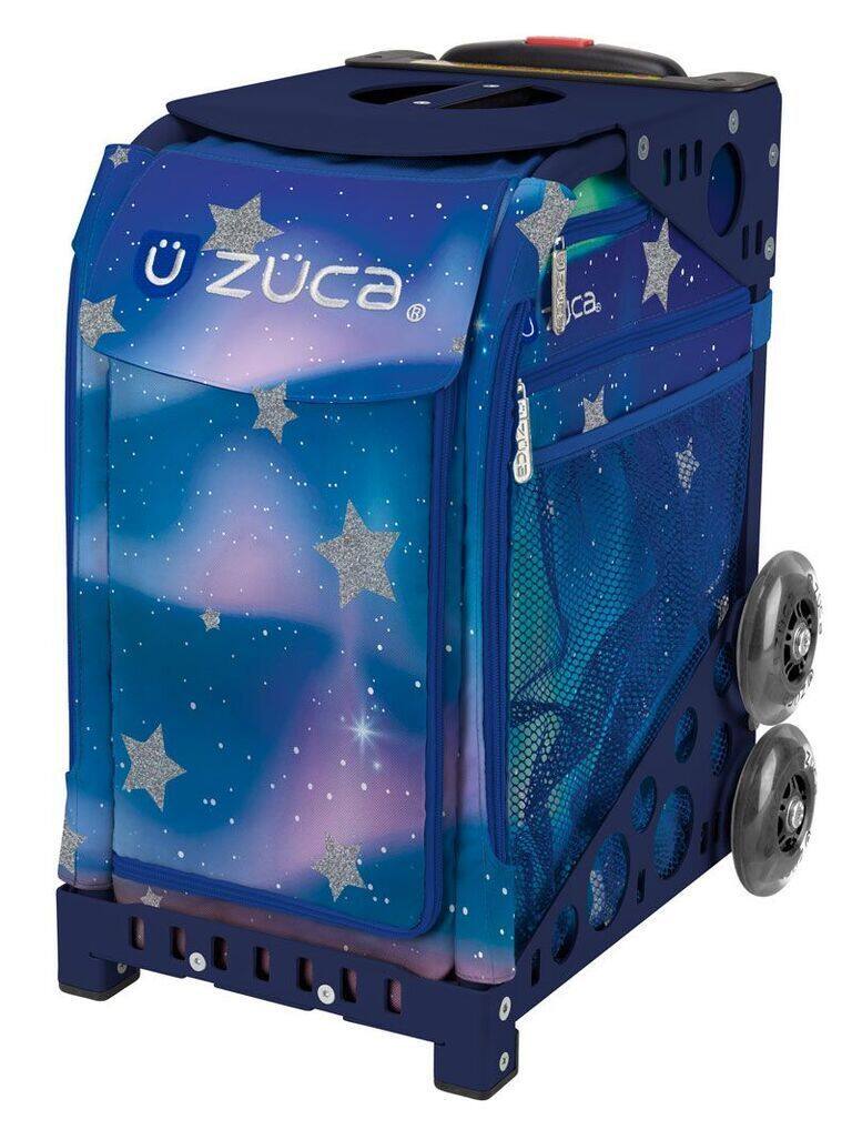Zuca - Aurora Sport Insert Bag and Navy Frame with Flashing Wheels - Blue