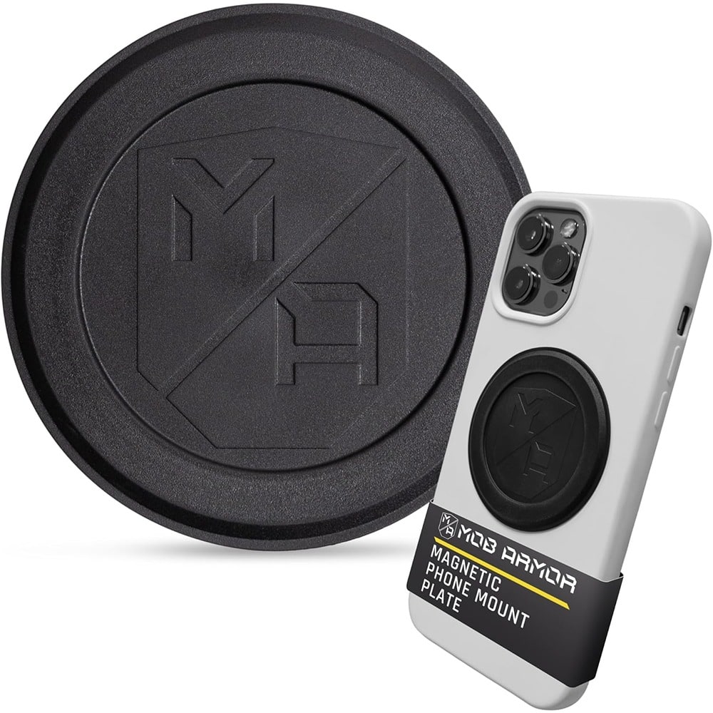PARKER SLATER - Armor Magnet Flex Plate – Rubber, Magnetic Phone Mount - Black