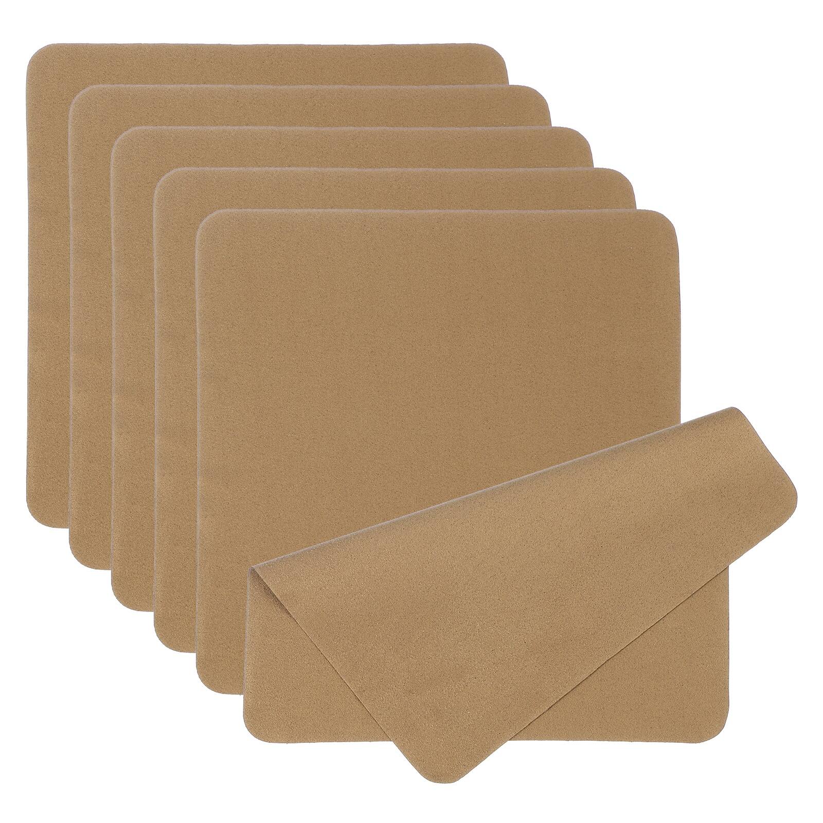 "Unique Bargains - Glasses Cleaning Cloth 7.9""x7.9"", 6pcs Microfiber Suede Cleaner Cloth for Lens, Eyeglasses, Screens, Phones - Brown" price history on PriceWatchPro