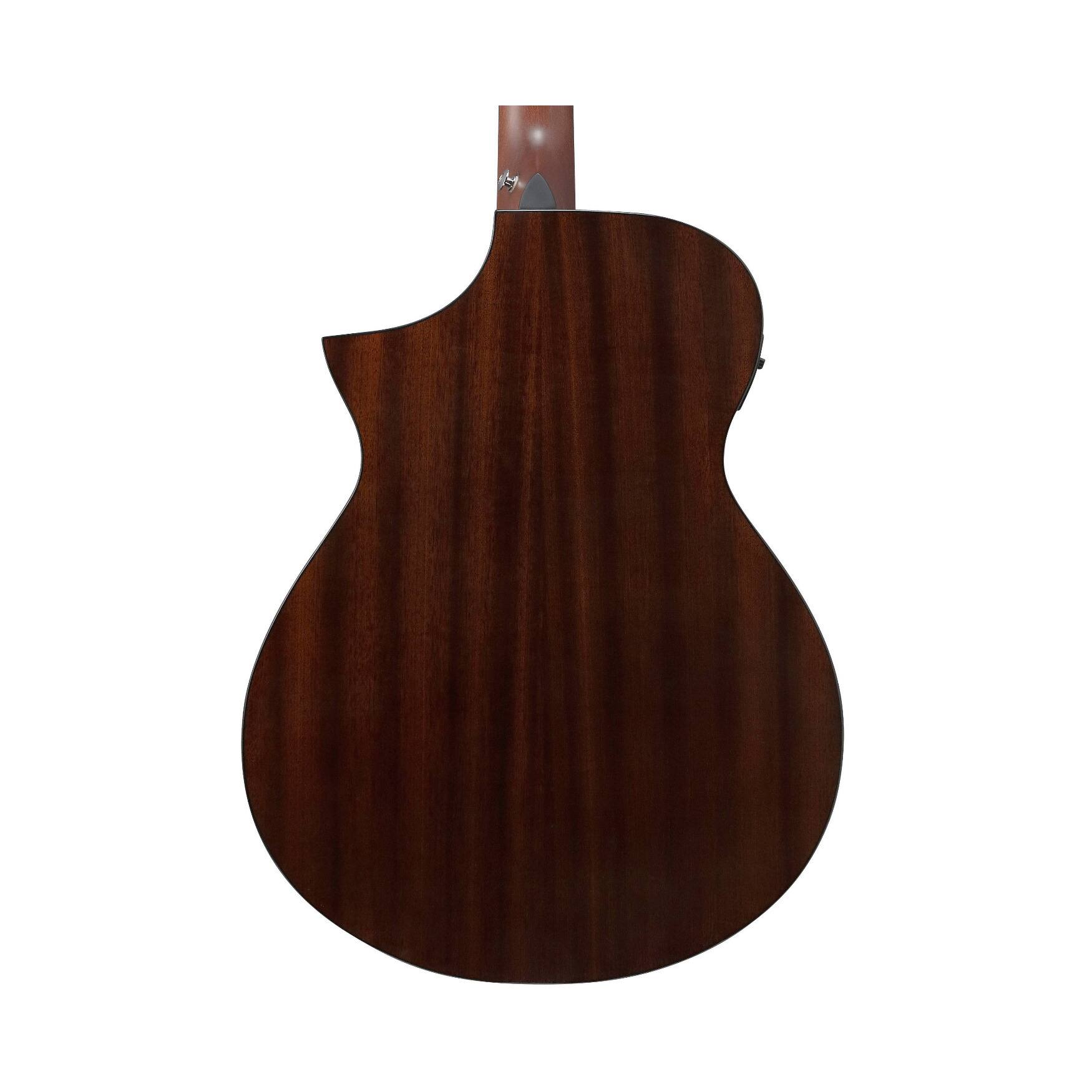 Back. Ibanez - Ibanez AEWC16QA 6-String Acoustic-Electric Guitar (Transparent Black Sunburst).