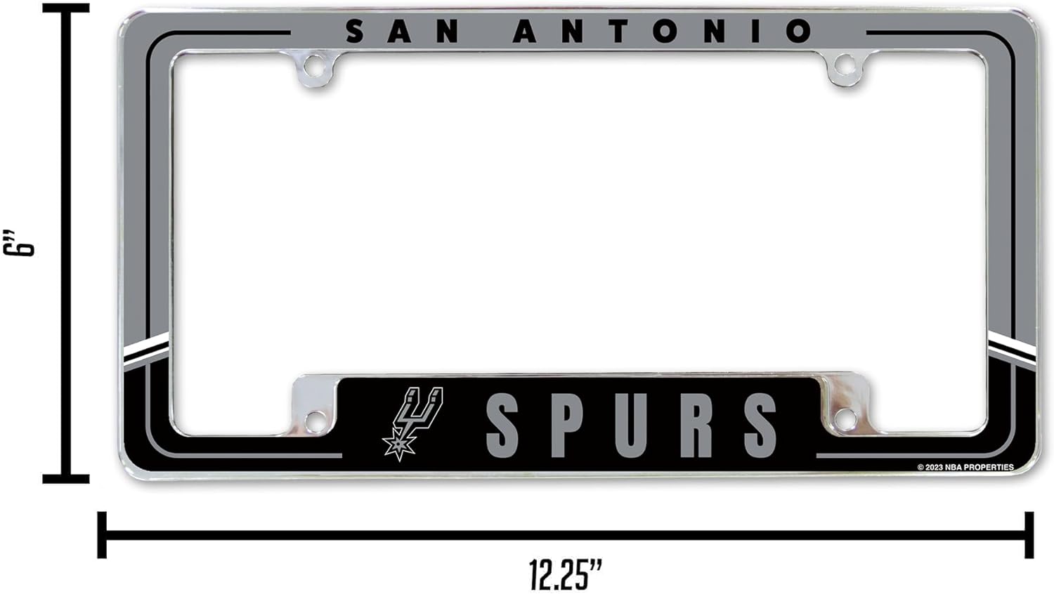 SAN ANTONIO  
SPURS  

6"  
12.25"  

© 2023 NBA PROPERTIES